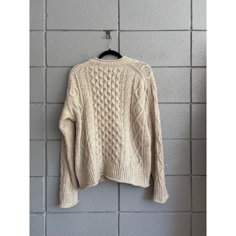 Alex Mill Catskill Weekend Fisherman Sweater in Barley size M - Picture 4 of 5
